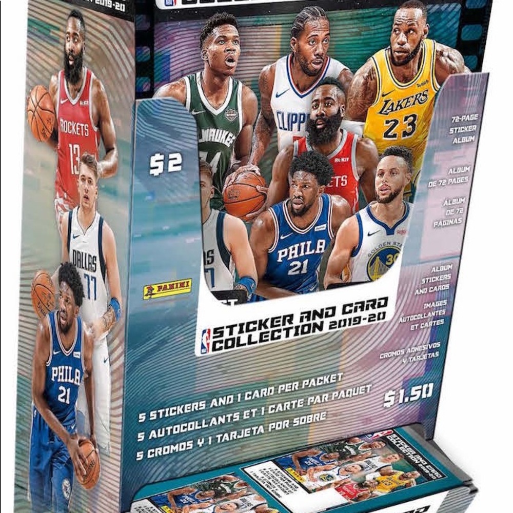2019/20 Panini Basketball Sealed Sticker Case Zion